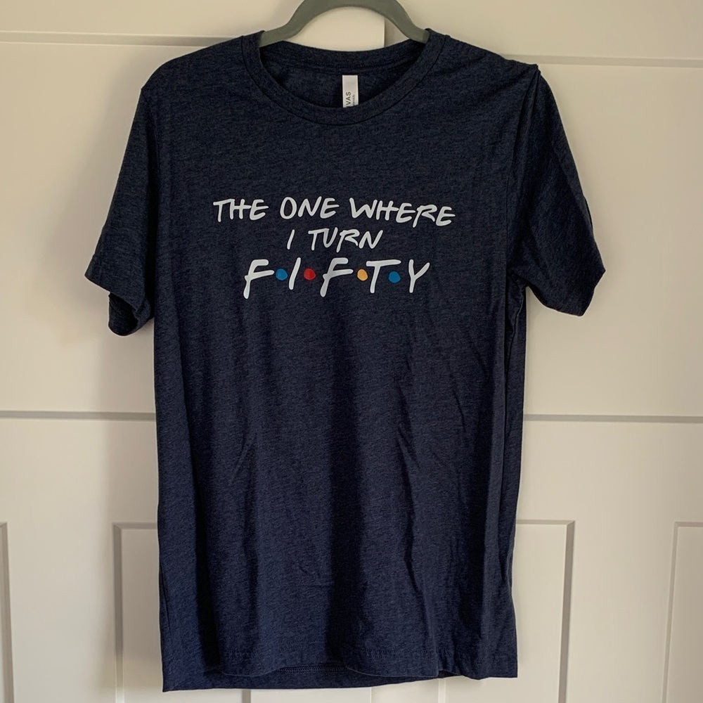 {Bella Canvas} Blue 50 Graphic Tee